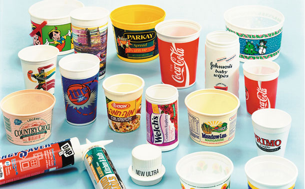 Cups, Tubs and Tubes printed on Desco Machines